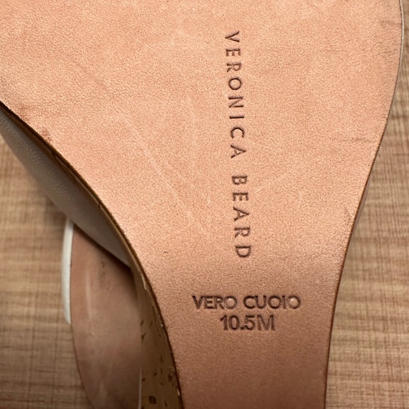 Veronica Beard, Dali Wedge, White Leather - size 10 1/2, NEW - Picture 5 of 5